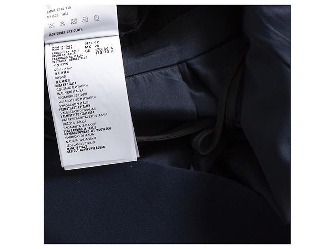 Miu Miu, Vestido plisado y drapeado Negro Azul - vista 8