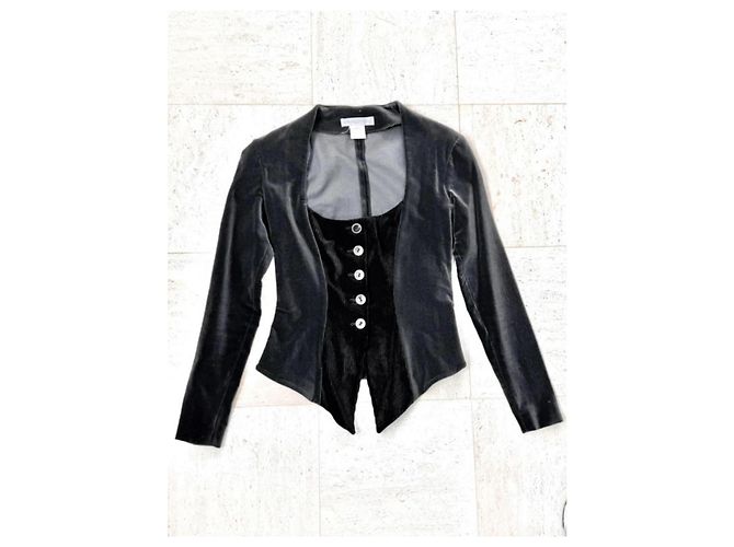 Blazer Chantal Thomass de algodón negro - vista 2