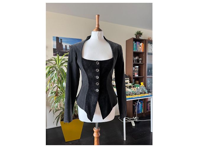 Blazer Chantal Thomass de algodón negro - vista 3