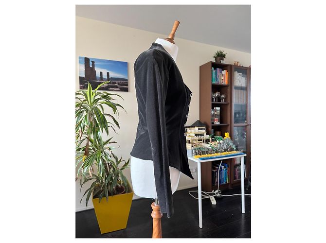 Blazer Chantal Thomass de algodón negro - vista 4