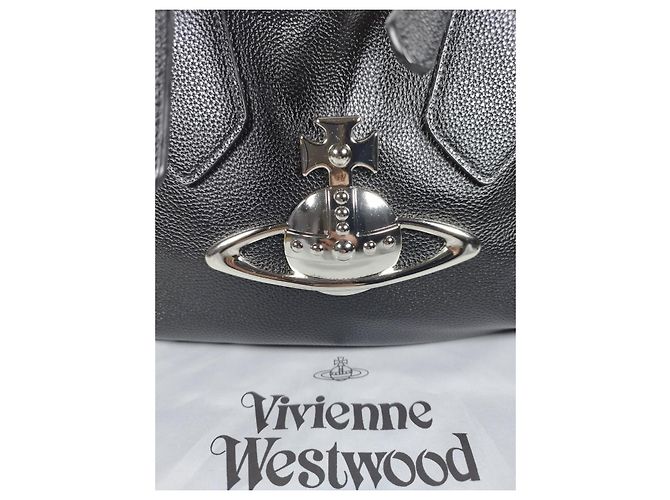 Borsa Tote Vivienne Westwood Nera Nero - vista 12