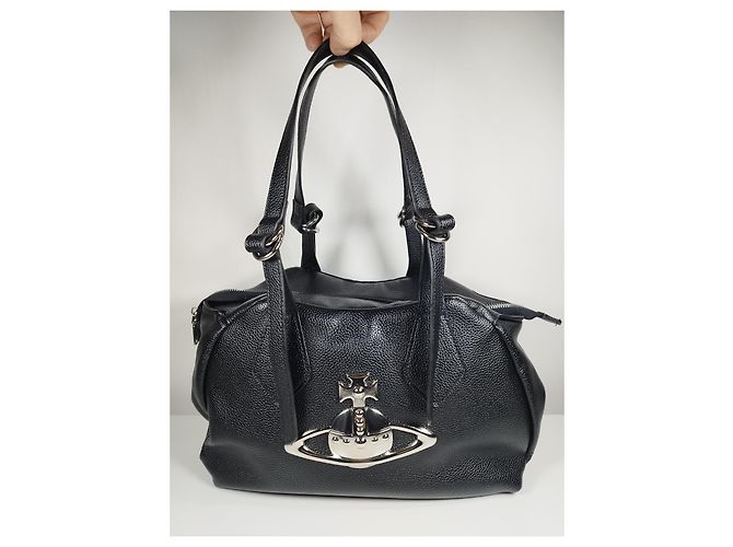 Borsa Tote Vivienne Westwood Nera Nero - vista 2