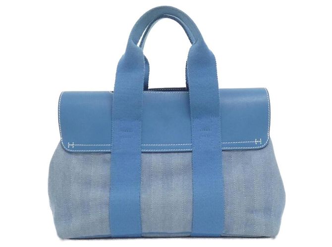 Borsa a mano Hermès Valparaiso PM Blu - vista 2