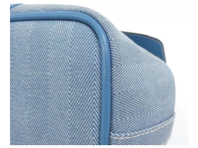 Borsa a mano Hermès Valparaiso PM Blu - vista 3
