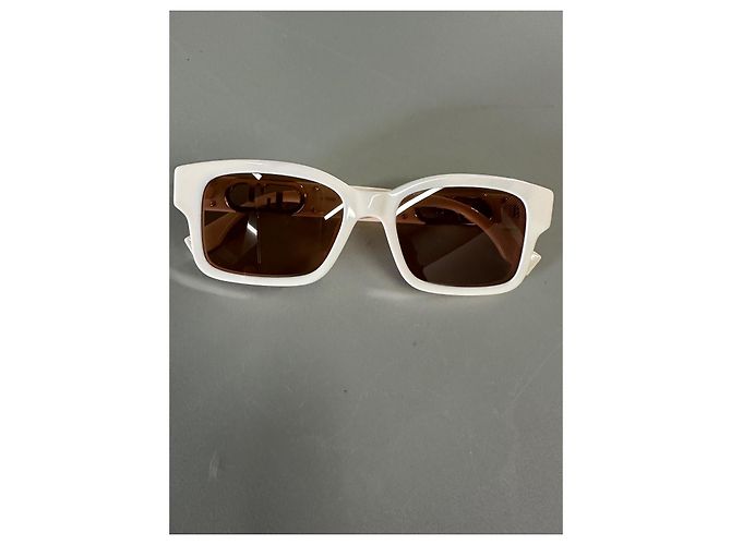 Fendi - O'Lock - Rectangular Sunglasses - White - Eggshell - view 7