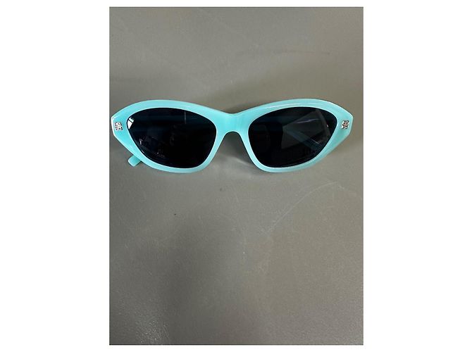 Occhiali da sole Givenchy GV Day Cat Eye da 55 mm in azzurro/blu lucido - vista 3