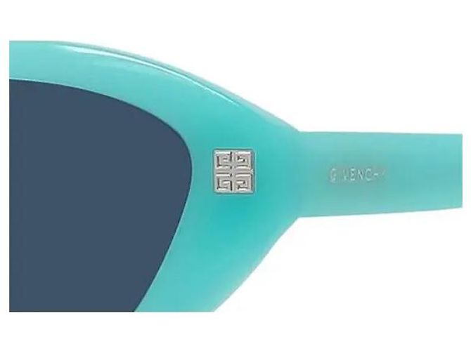 Occhiali da sole Givenchy GV Day Cat Eye da 55 mm in azzurro/blu lucido - vista 7
