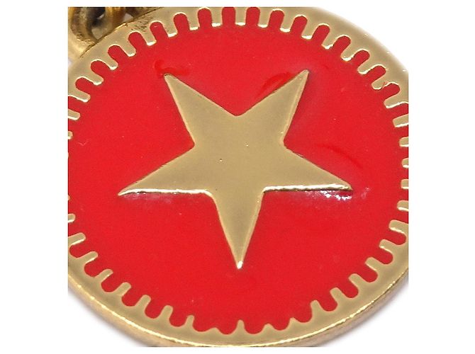 Chanel CC Star Dangle Metall mit Emaille Golden - Ansicht 2