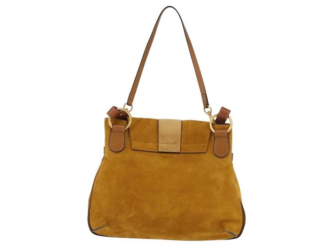 Chloé Borsa a tracolla Chloe Lexa in suede media - vista 2