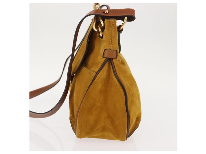 Chloé Borsa a tracolla Chloe Lexa in suede media - vista 3