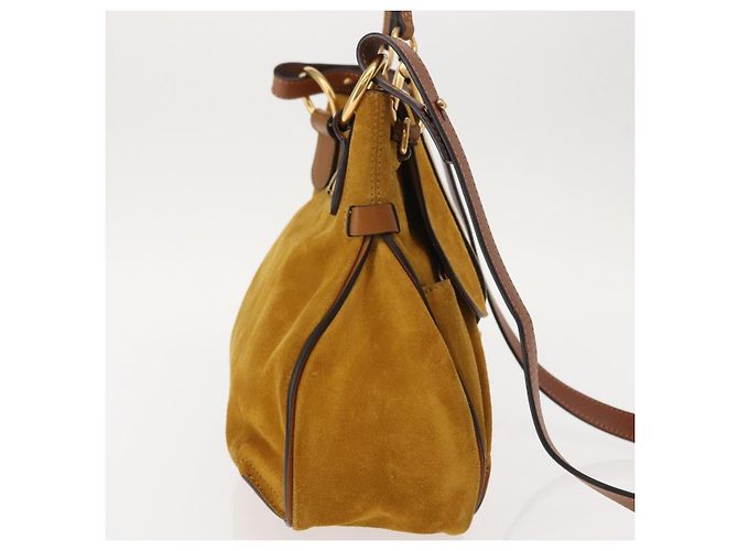 Chloé Borsa a tracolla Chloe Lexa in suede media - vista 4