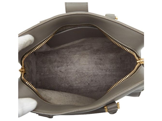 Borsa a mano/ Borsa a spalla Baby Cabas Saint Laurent Marrone - vista 8