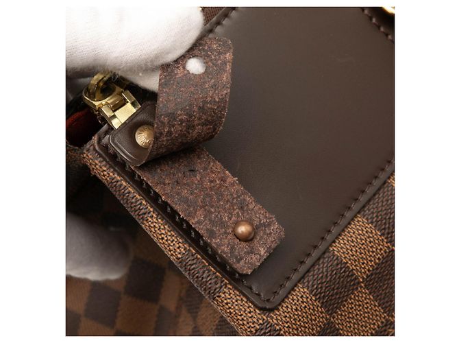 Borsa Louis Vuitton Damier Greenwich PM Marrone - vista 4