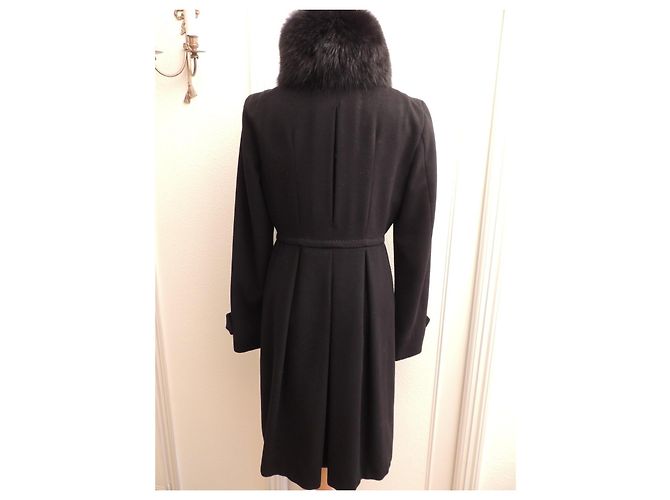 Max Mara Stunning Russian collar fox coat Size 38 Black - view 7