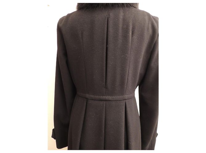 Max Mara Stunning Russian collar fox coat Size 38 Black - view 8
