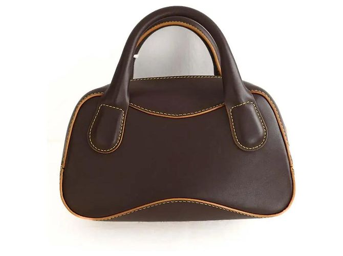 Casablanca Mini sac en cuir marron - vue 3