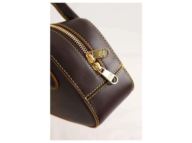 Casablanca Mini sac en cuir marron - vue 4