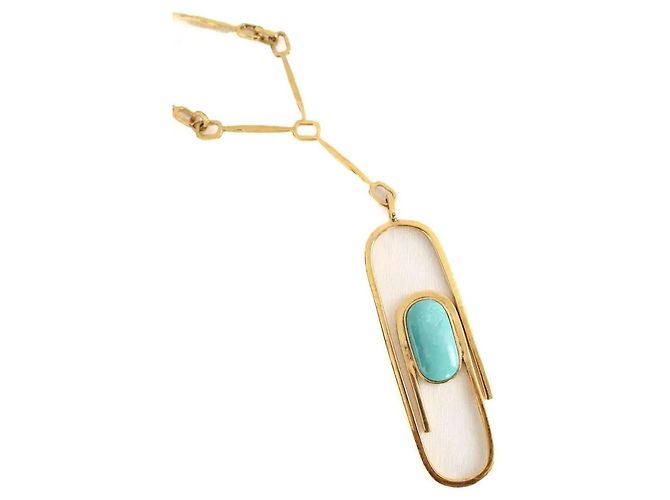 Aurelie Bidermann Collar dorado - vista 5