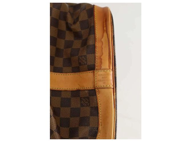 Louis Vuitton Borsa da viaggio Cruiser in pelle marrone - vista 6