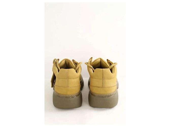 Burberry Chaussures à lacets en daim vertes - vue 2