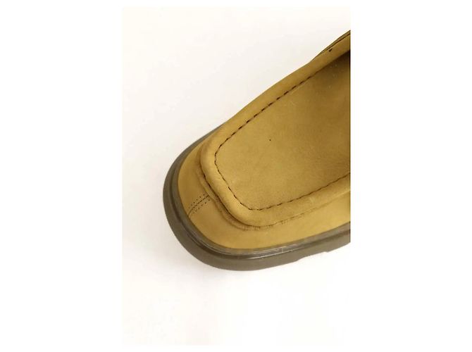 Burberry Chaussures à lacets en daim vertes - vue 4