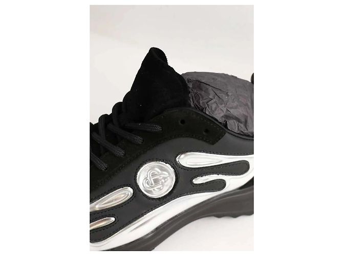 Casablanca Sneaker in pelle nera Nero - vista 5