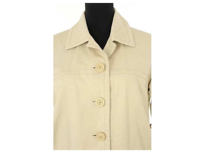 Saint Laurent Vestido de algodón beige - vista 2