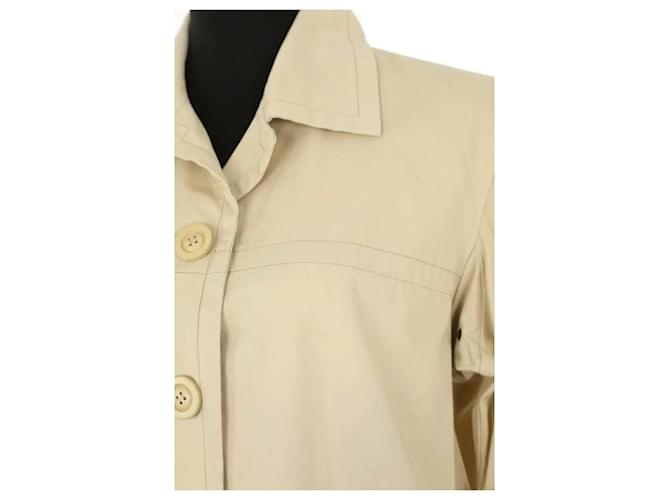 Saint Laurent Vestido de algodón beige - vista 3