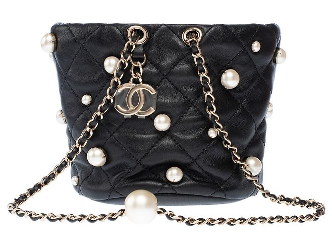 Borsa CHANEL in Pelle Nera - 103107 Nero - vista 3