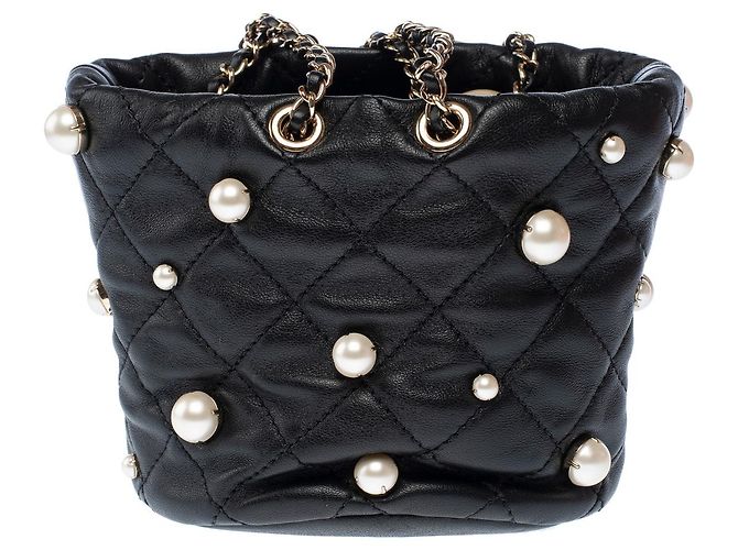 Borsa CHANEL in Pelle Nera - 103107 Nero - vista 4