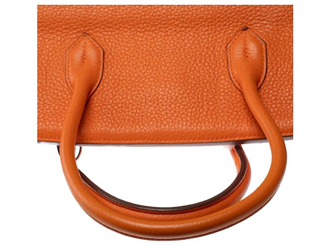 Hermès Borsa HERMES Birkin 40 in Pelle Arancione - 103115 - vista 10