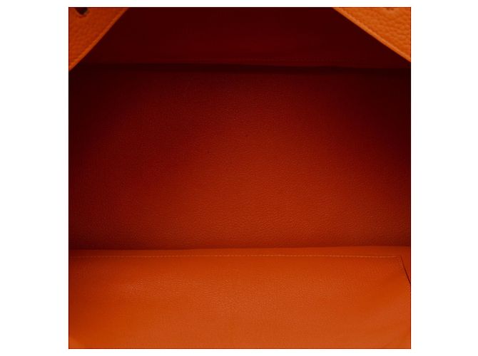 Hermès Borsa HERMES Birkin 40 in Pelle Arancione - 103115 - vista 9