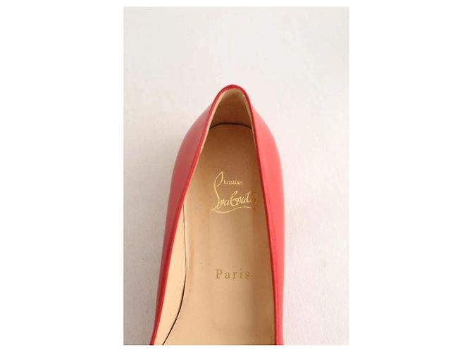 Christian Louboutin Bailarinas de cuero rojas - vista 4