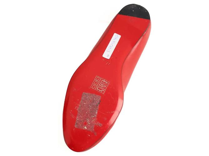 Christian Louboutin Bailarinas de cuero rojas - vista 6