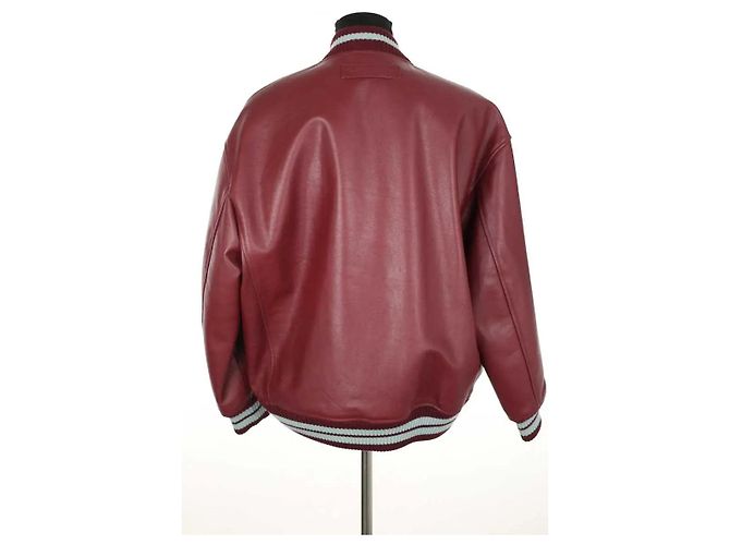 Autre Marque Bordeaux Lederjacke - Ansicht 4