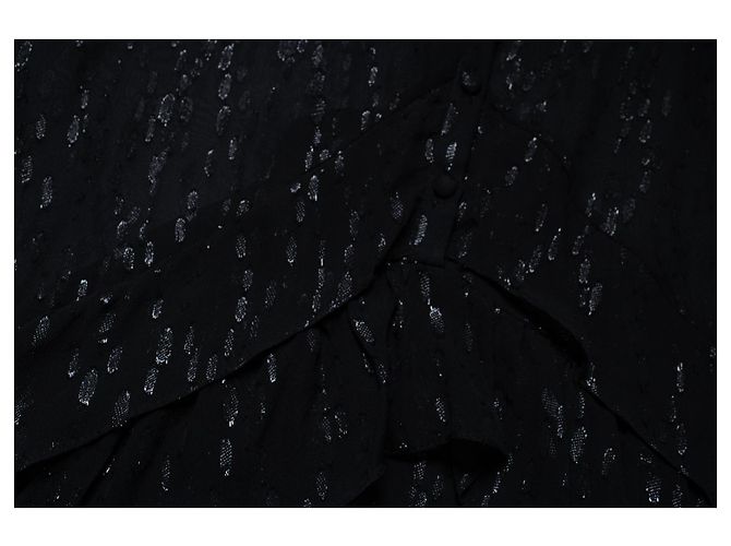 IRO, Lurex durchsichtige Kleid Schwarz - Ansicht 6