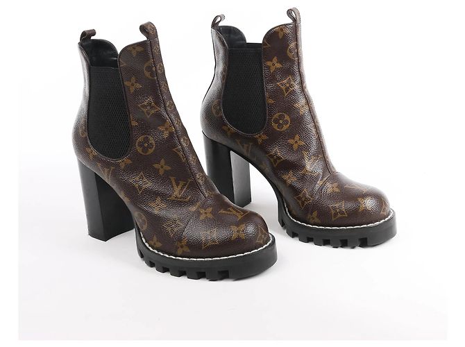 Botines Chelsea Monogram Star Trail Louis Vuitton, Talla 40 EU Castaño - vista 2