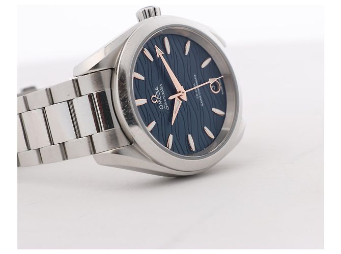 Reloj Omega Seamaster Aqua Terra Cronómetro 220.10.34.20.03 SS con esfera azul marino - vista 10