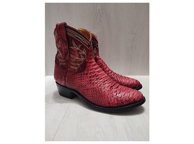 Botas Mexicana de piel exótica negra Negro - vista 4