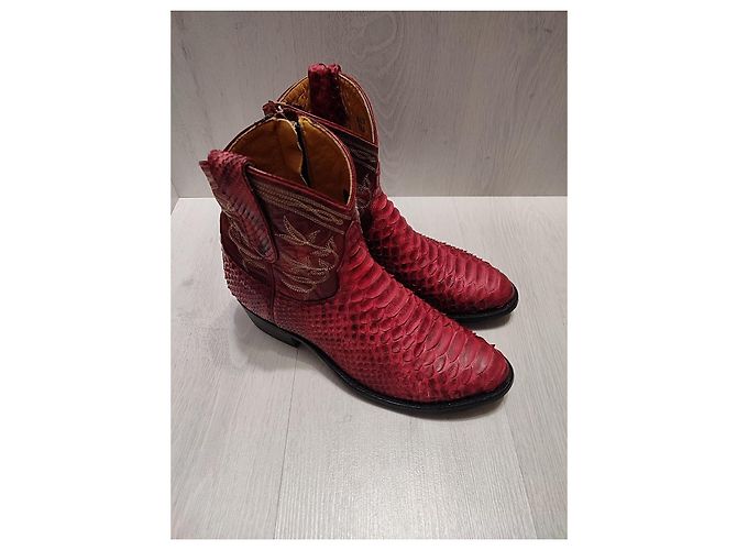 Botas Mexicana de piel exótica negra Negro - vista 5