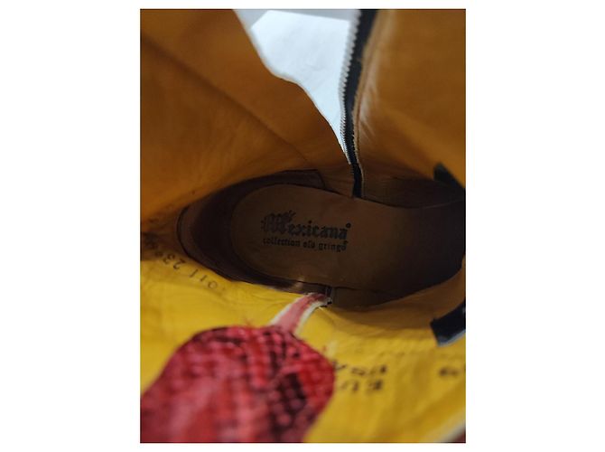 Botas Mexicana de piel exótica negra Negro - vista 7