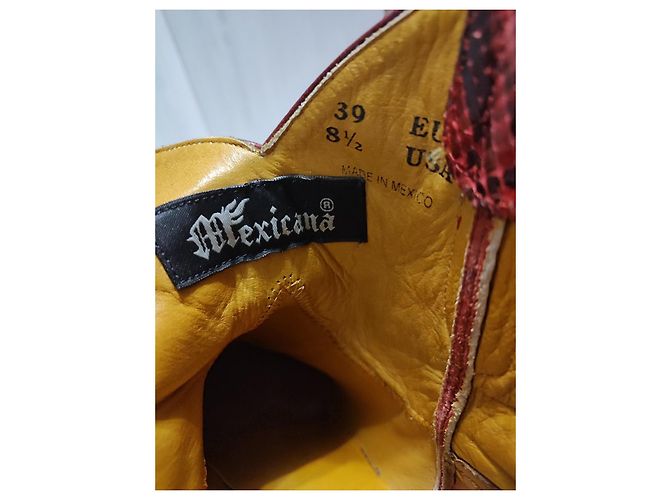 Botas Mexicana de piel exótica negra Negro - vista 8