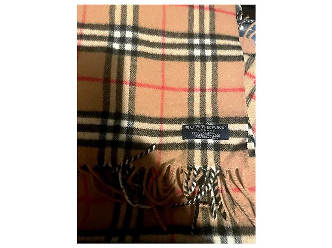 Sciarpa Burberry in lana beige - vista 5