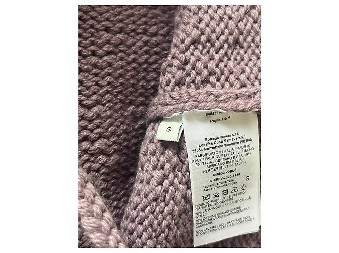 Falda Bottega Veneta de lana y cachemira lavanda - vista 7