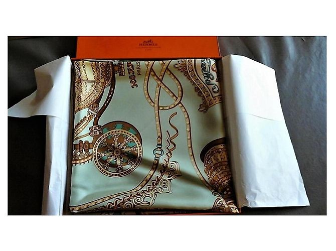 Hermès Seidentuch Paperoles 90x90cm Mehrfarben - Ansicht 3