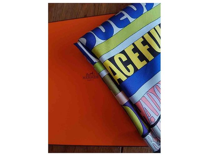 Hermès Seidentuch 90x90 cm Mehrfarben - Ansicht 4