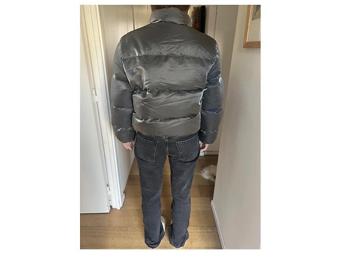 Moncler x Grenoble Daunenjacke Silber Polyester - Ansicht 5