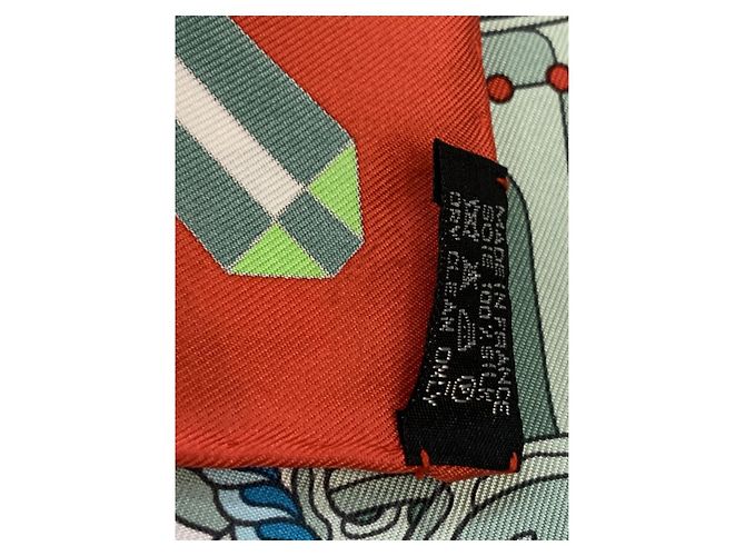 Sciarpa di seta Hermès Trofei 90x90 cm Multicolore - vista 8