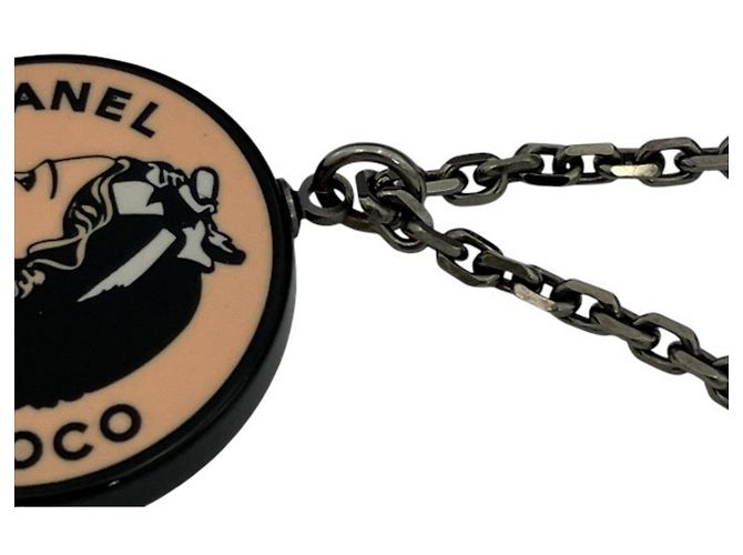 Chanel Mademoiselle Halskette Schwarz Pink - Ansicht 7