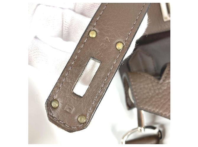 Jypsiere Borsa a tracolla Hermès Jypsière 34 con pattina Marrone scuro - vista 11